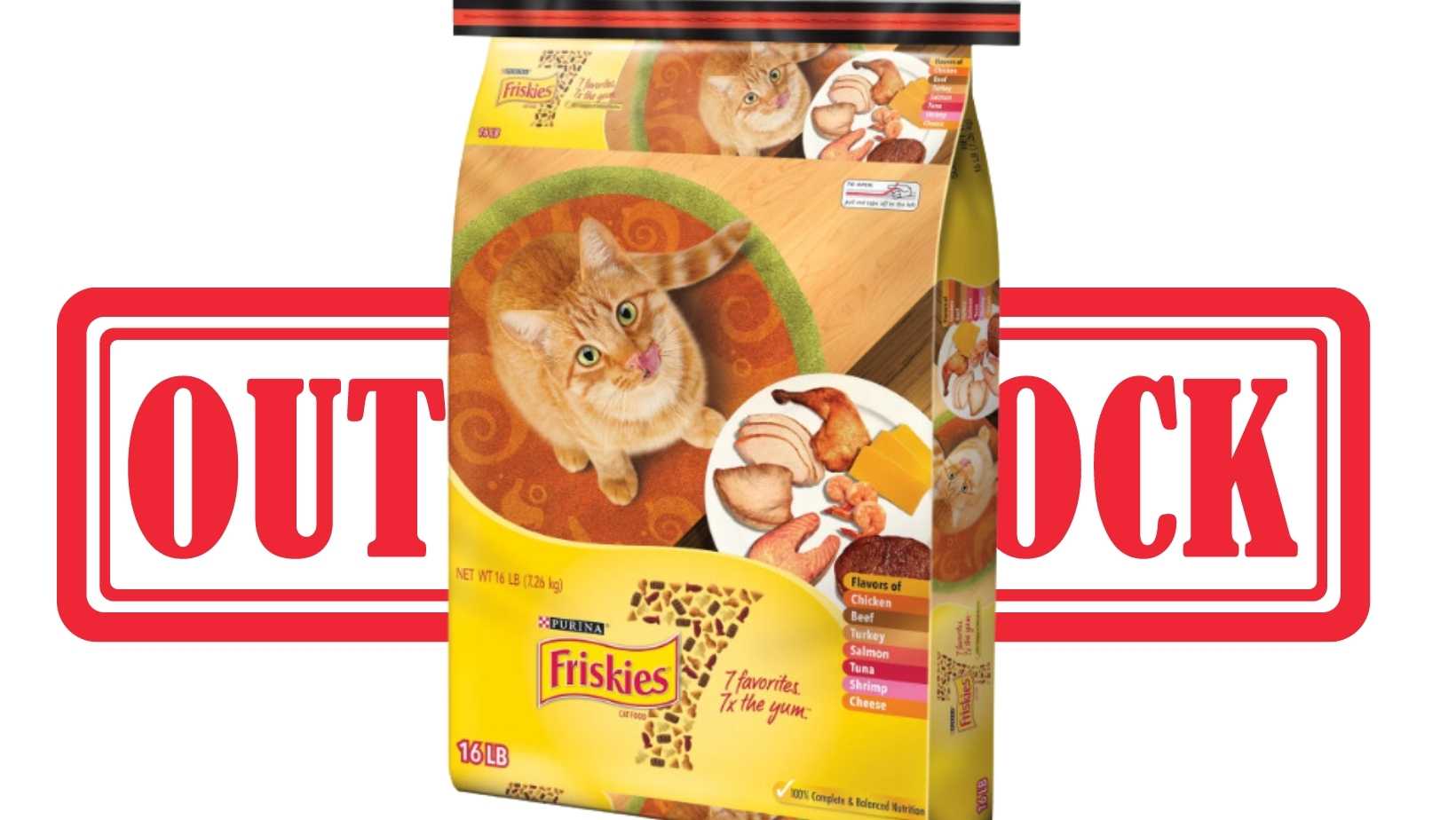 Why is Friskies Cat Food Out of Stock?